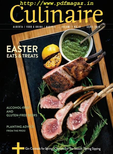 Culinaire Magazine – April 2019 Cover
