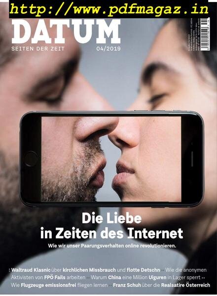 Datum – April 2019 Cover