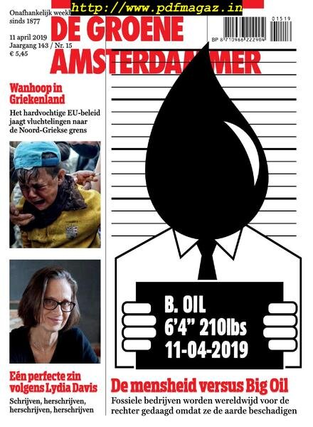 De Groene Amsterdammer – 12 april 2019 Cover