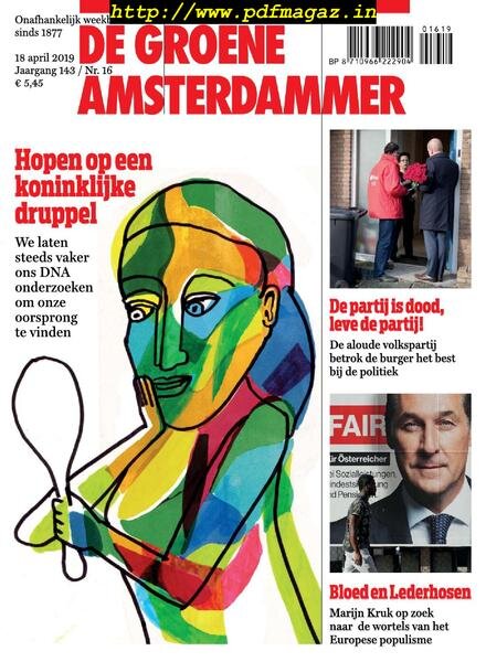 De Groene Amsterdammer – 19 april 2019 Cover