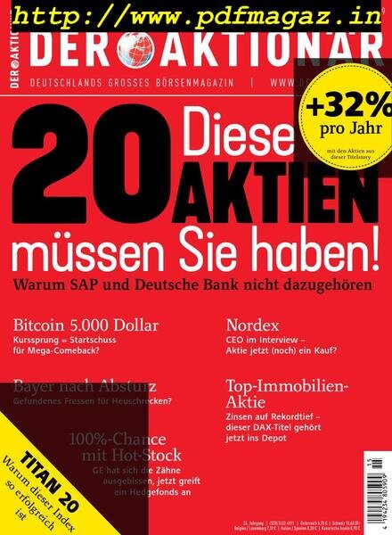 Der Aktionar – 04 April 2019 Cover