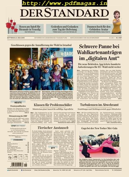 Der Standard – Mai 2019 Cover