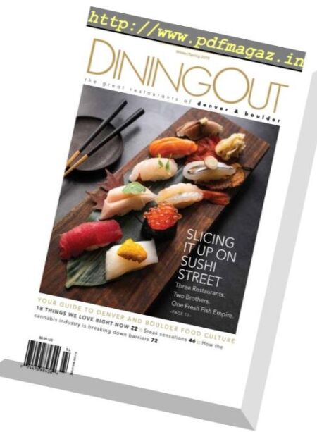 DiningOut Denver & Boulder – Winter-Spring 2019 Cover