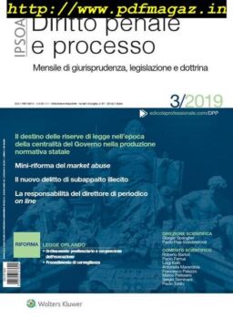 Diritto Penale e Processo – Marzo 2019