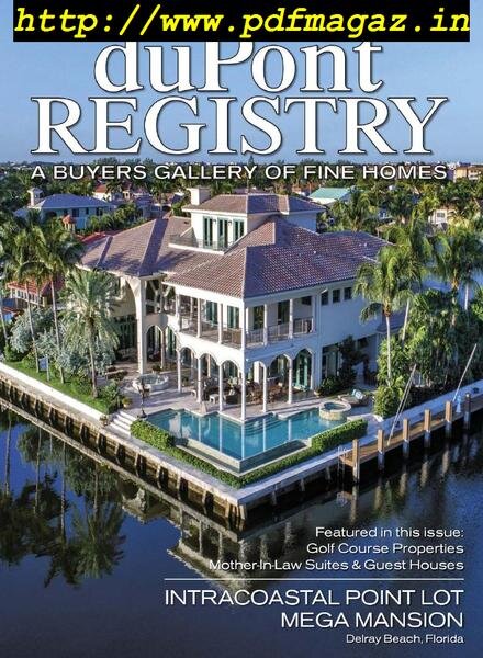 duPontREGISTRY Homes – May 2019 Cover
