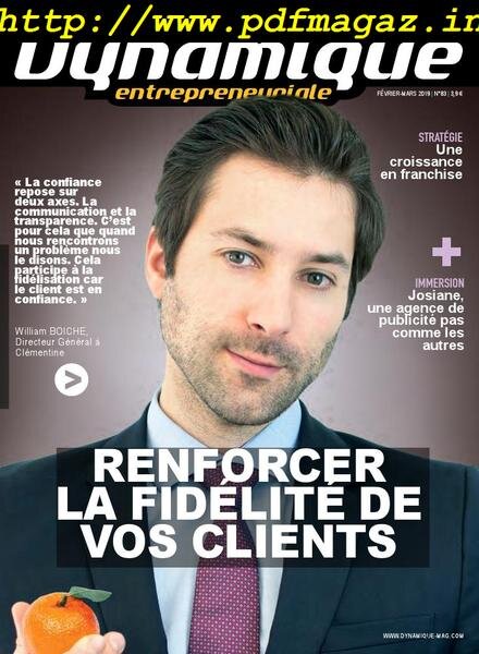 Dynamique Entrepreneuriale – 09 fevrier 2019 Cover