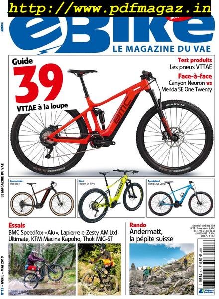 E Bike – avril 2019 Cover