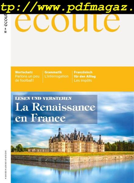 ecoute Plus – Mai 2019 Cover
