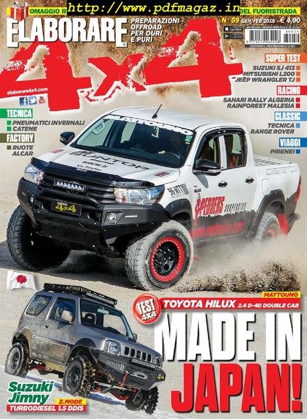 Elaborare 4×4 – Gennaio-Febbraio 2018 Cover