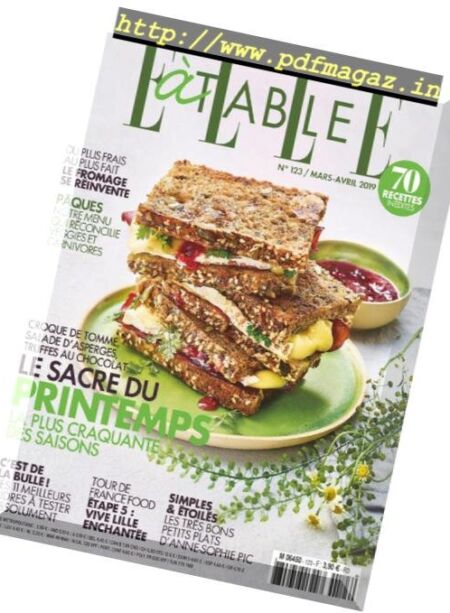 Elle a Table – mars 2019 Cover