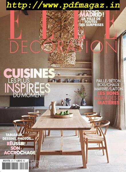 Elle Decoration France – mars 2019 Cover