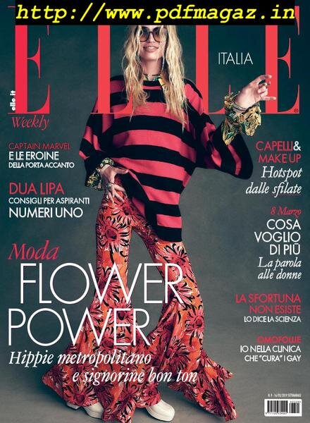 Elle Italia – 16 marzo 2019 Cover