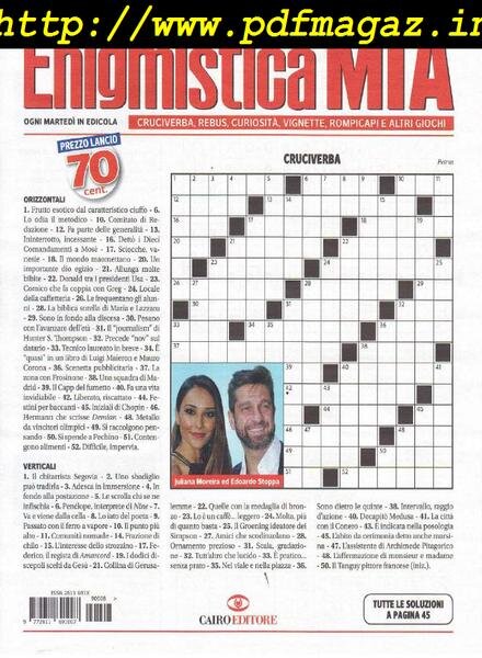Enigmistica Mia – 25 Febbraio 2019 Cover