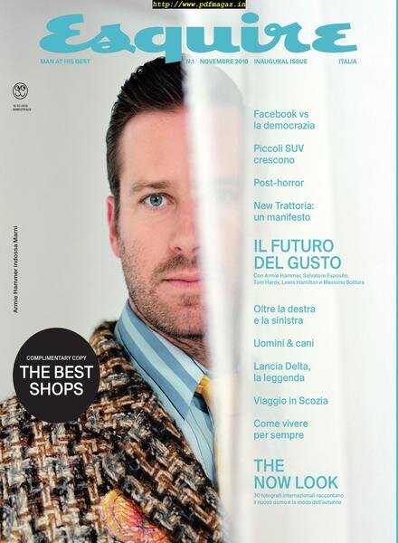 Esquire Italia – Novembre 2018 Cover