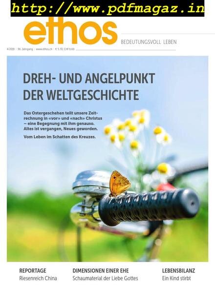 Ethos – April 2019 Cover