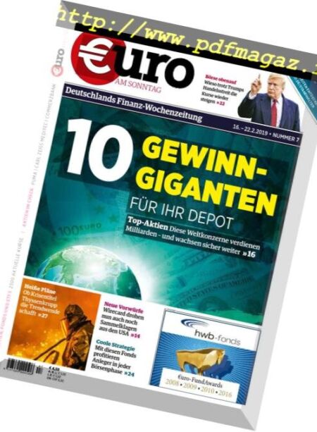 Euro am Sonntag – 16 Februar 2019 Cover