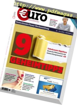 Euro am Sonntag – 16 Marz 2019