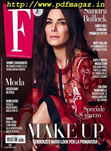 F – 13 Marzo 2019 Cover