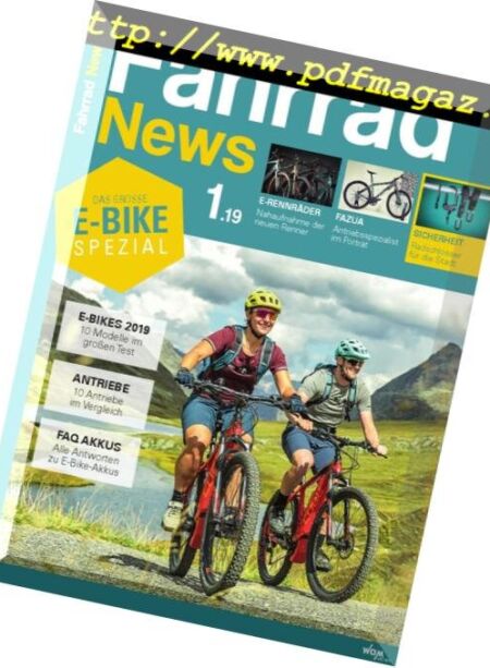 Fahrrad News – Marz 2019 Cover