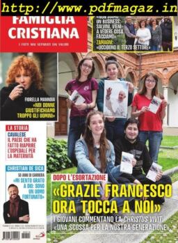 Famiglia Cristiana – 14 Aprile 2019