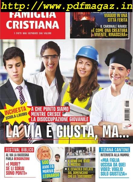 Famiglia Cristiana – 28 Aprile 2019 Cover