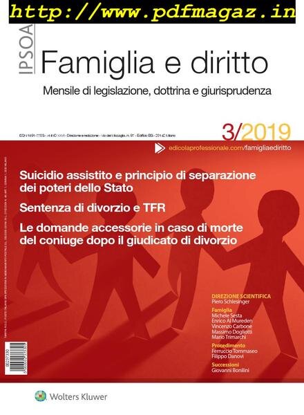Famiglia e Diritto – Marzo 2019 Cover
