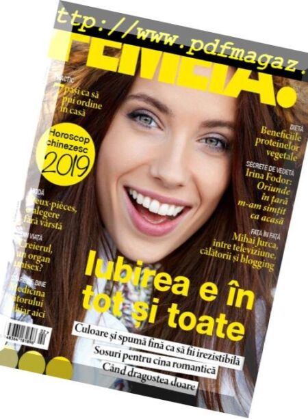 Femeia – februarie 2019 Cover