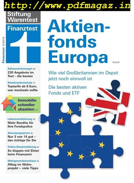 Finanztest – Mai 2019 Cover