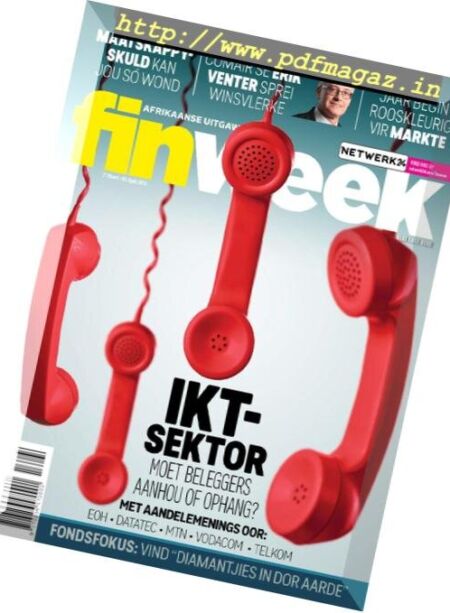 Finweek Afrikaans Edition – Maart 21, 2019 Cover