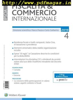 Fiscalita & Commercio Internazionale – Aprile 2019