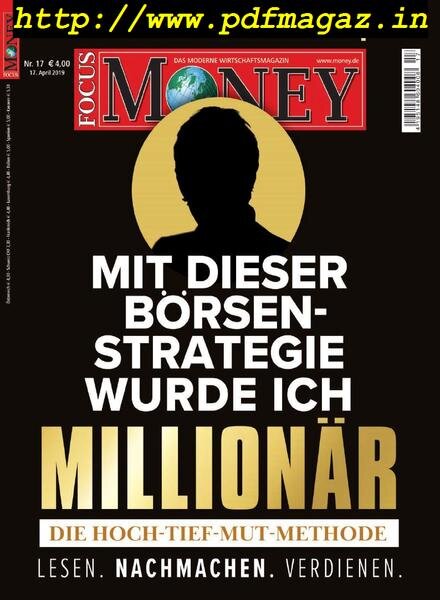 Focus Money – 17 April 2019 Cover