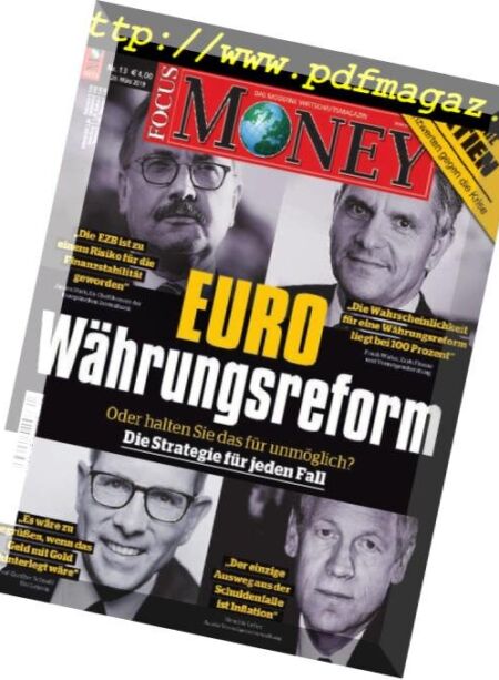 Focus Money – 20 Marz 2019 Cover