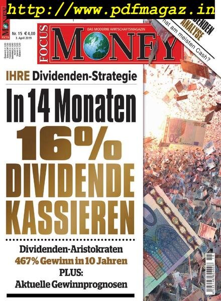 Focus Money – 3 April 2019 Cover