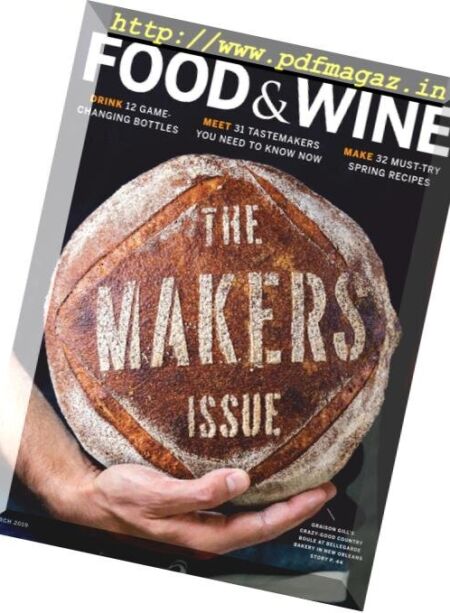 Food & Wine USA – March 2019 Cover