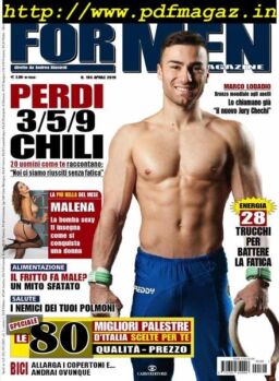 For Men Magazine – Aprile 2019