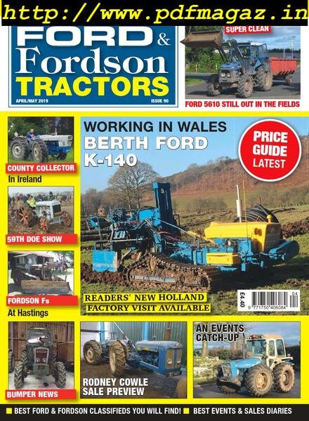 Ford & Fordson Tractors – April-May 2019 Cover