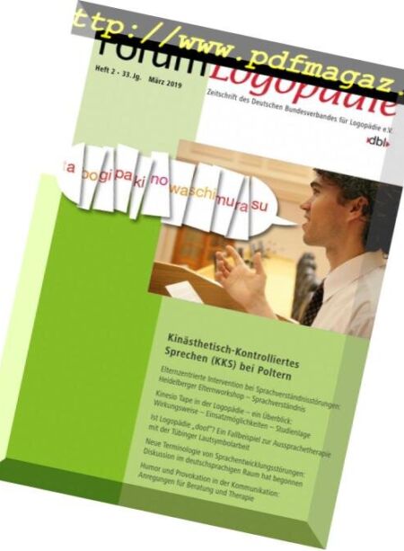 Forum Logopadie – Marz 2019 Cover