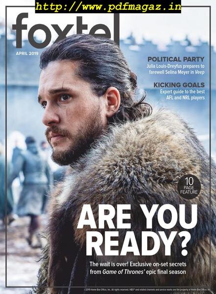 Foxtel Magazine – April 2019 Cover