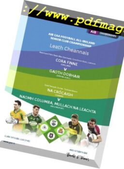 GAA Match Programmes – February 16, 2019