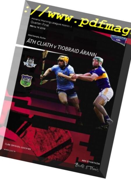 GAA Match Programmes – March 16, 2019 Cover