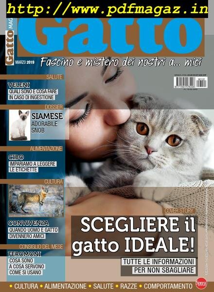 Gatto Magazine – Marzo 2019 Cover