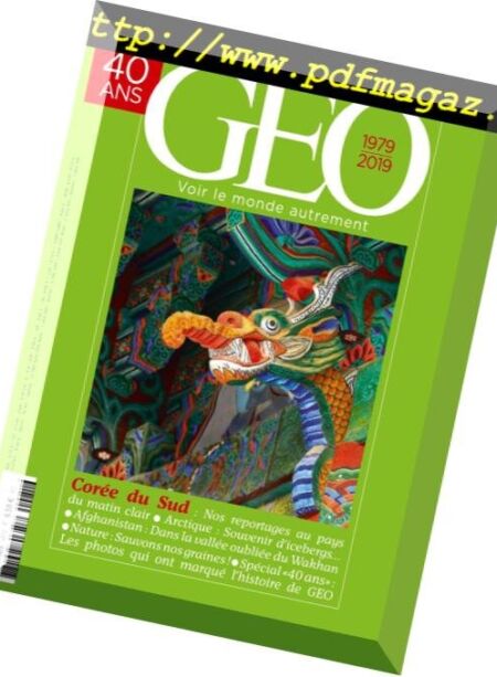 Geo France – Mars 2019 Cover