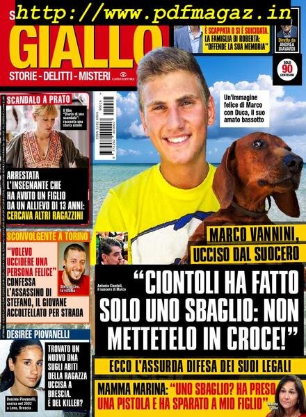 Giallo – 10 Aprile 2019 Cover