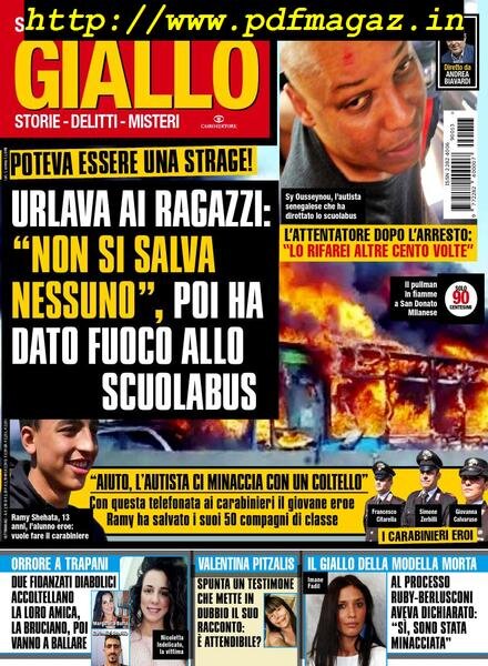 Giallo – 3 Aprile 2019 Cover