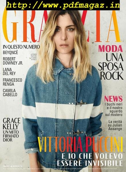 Grazia Italia – 18 Aprile 2019 Cover