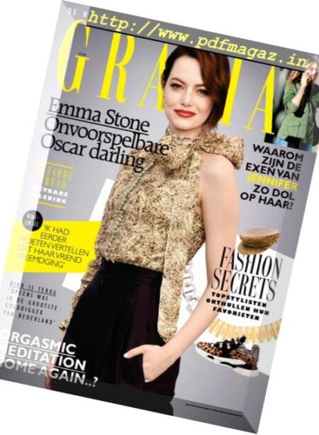 Grazia Netherlands – 20 februari 2019 Cover