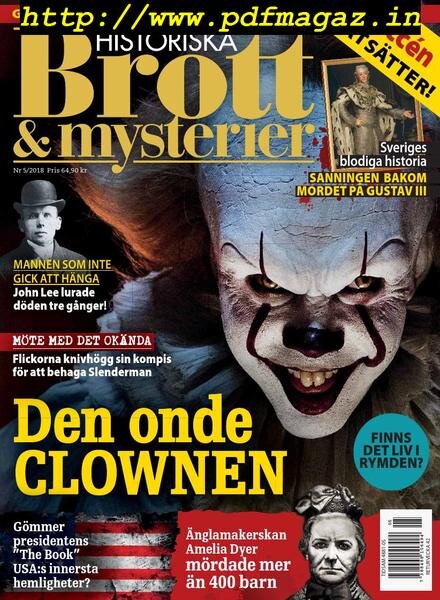 Historiska Brott & Mysterier – augusti 2018 Cover