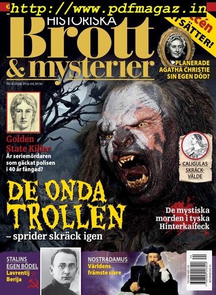 Historiska Brott & Mysterier – juni 2018 Cover