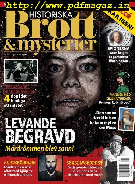 Historiska Brott & Mysterier – mars 2019 Cover