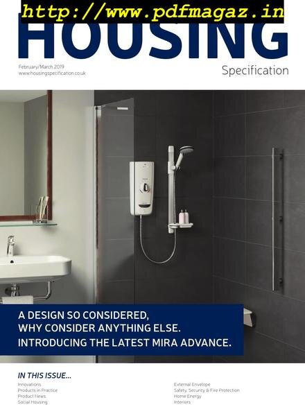 Housing Specification – February 2019 Cover